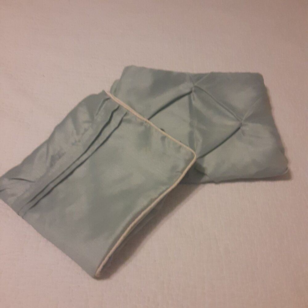 Madison Park Ruched Diamond Sateen Pillow Shams x 2